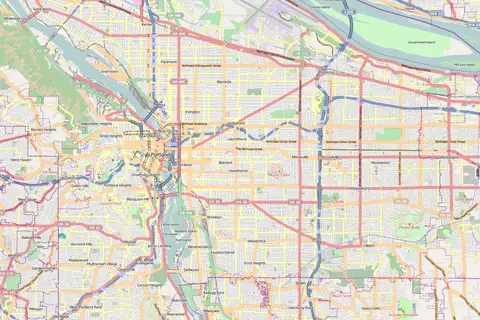 Map: Portland or Street Map