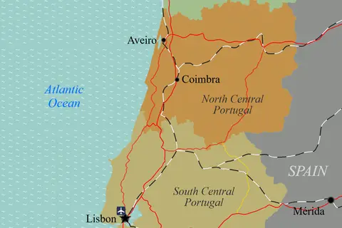Map: Portugal Regions Map