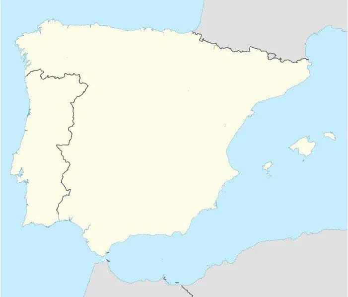 Map: Portugal Spain Location Map