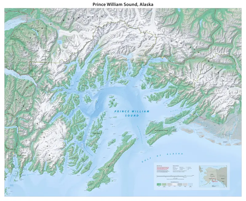 Map: Prince William Sound Map