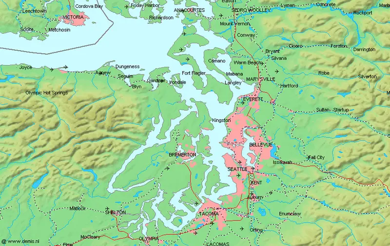 Map: Puget Sound Map