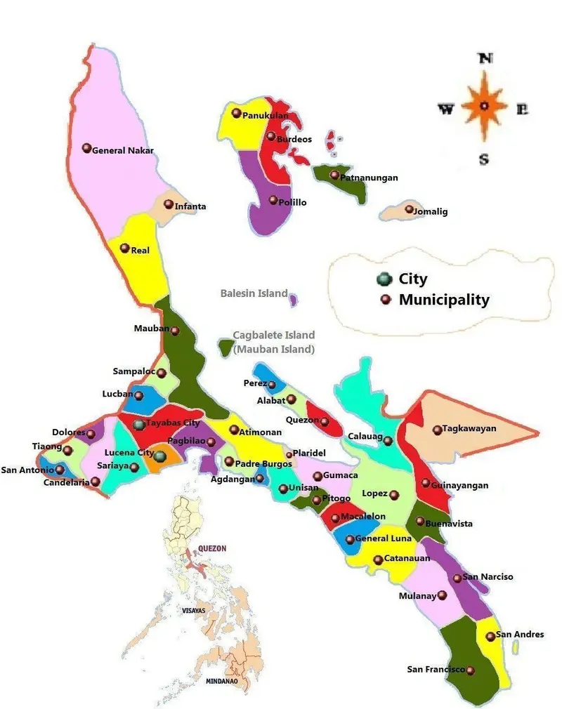 Map: Quezon Map