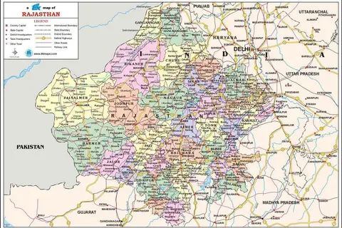 Map: Rajasthantravel Map Vishvkant