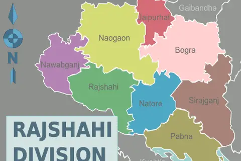 Map: Rajshahi Division Districts Map