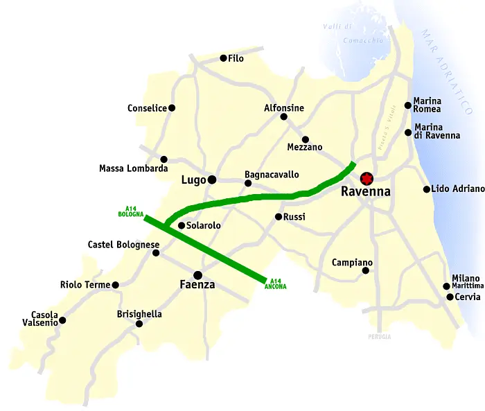 Map: Ravenna Mappa