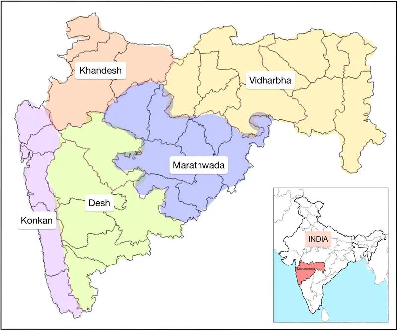Map: Regional Map of Maharashtra