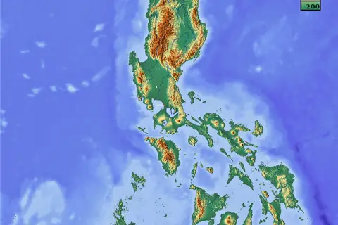 Map: Relief Map of the Philippines