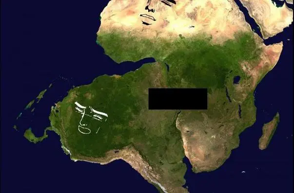 Map: Rendering of the Mid-Atlantic Ridge at its creation