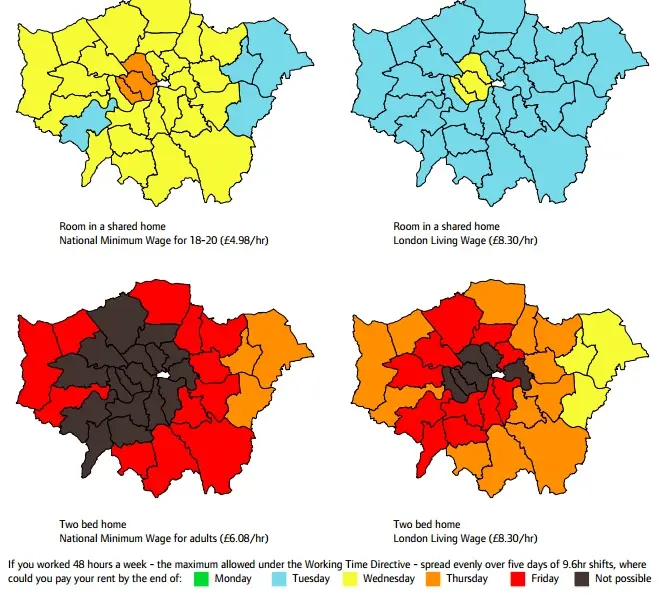 Map: Rent Map of London