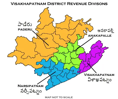 Map: Revenue Divisions Map of Visakhapatnam District