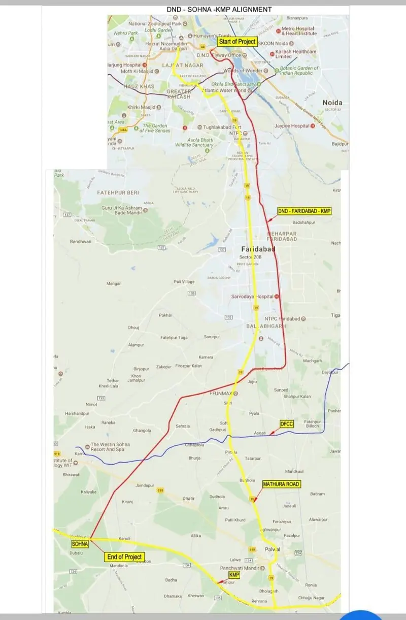 Map: Route Map of Dndkmp