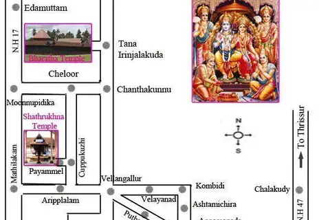 Map: Route Map of Nalambalam Yathra