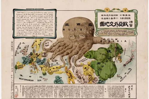 Map: Russia the Black Octopus, 1904