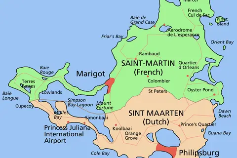 Map: Saint Martin Map