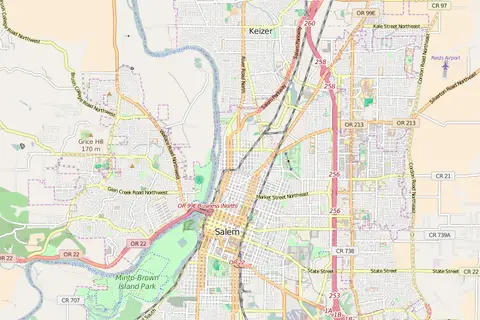 Map: Salem Oregon Openstreet Map