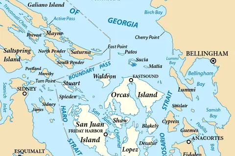 Map: San Juan Islands Map