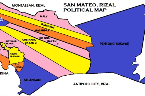 Map: San Mateo Rizal Political Map