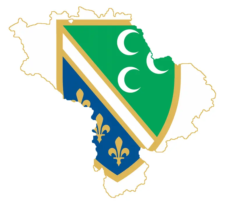 Map: Sandzak Flag Map