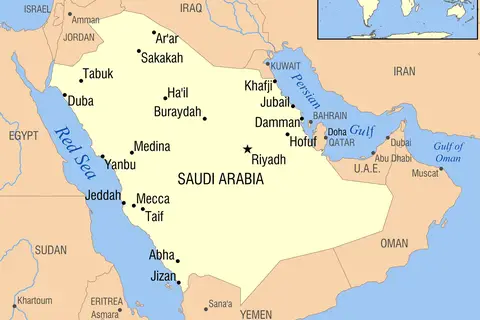 Map: Saudi Arabia Map