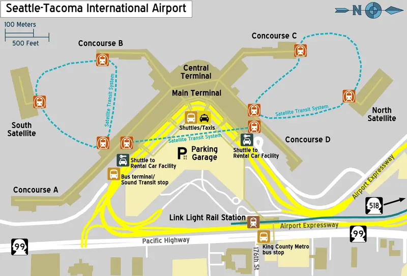 Map: Seatac Terminal Map