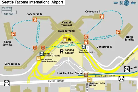 Map: Seatac Terminal Map