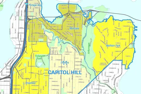 Map: Seattle Capitol Hill Map