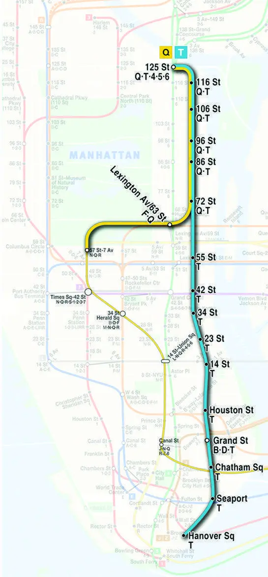 Map: Second Avenue Subway Map Vc