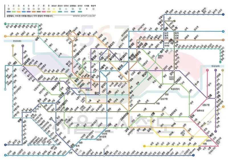 Map: Seoul Subway Map Korean 4258302849