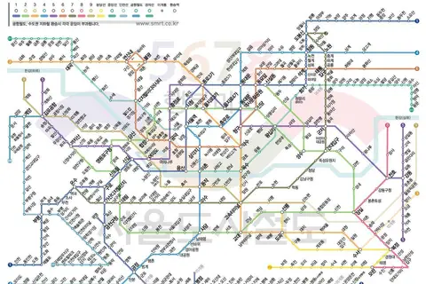 Map: Seoul Subway Map Korean 4258302849