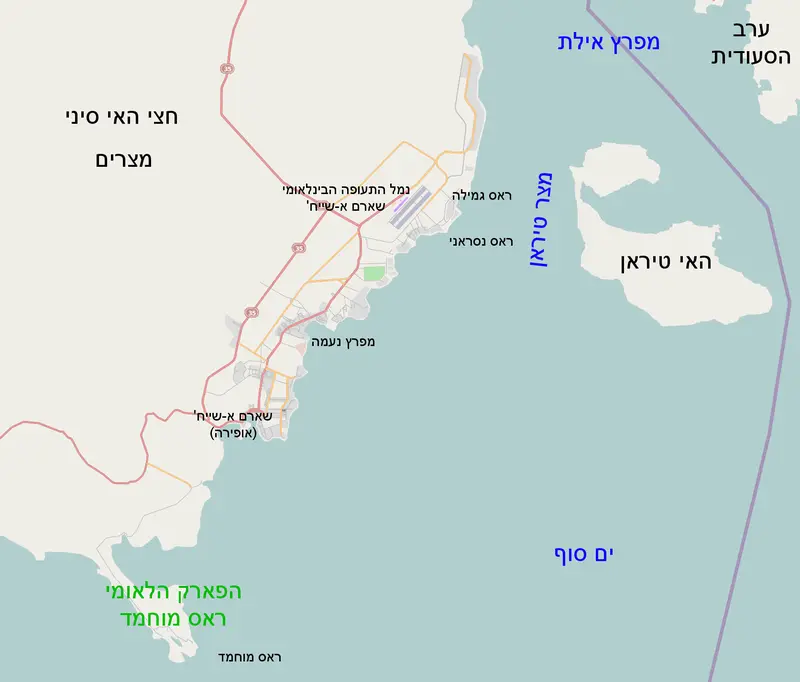 Map: Sharm El Sheikh Map Osm