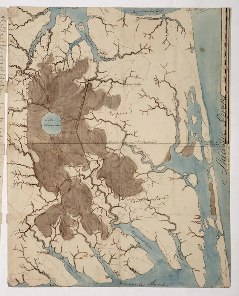 Map: Sketch Map of the Great Dismal Swamp Rmg K1082
