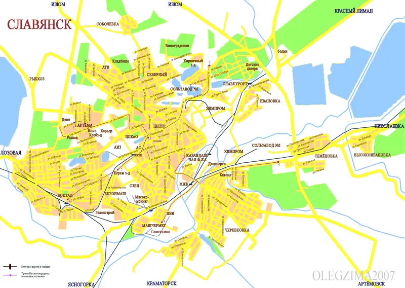 Map: Slavyansk Map (Amazing Maps 2024)