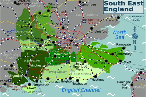 Map: South East England Map