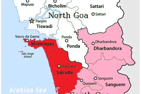 Map: South Goa Political Map