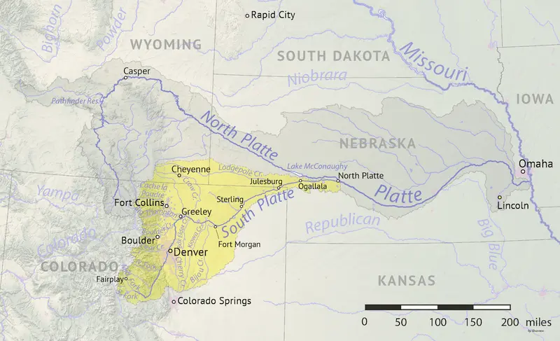 Map: South Platte Basin Map