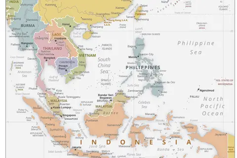 Map: Southeast Asia Political Map World Factbook 2020