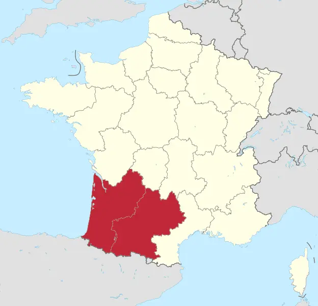 Map: Southwestern France Locator Map