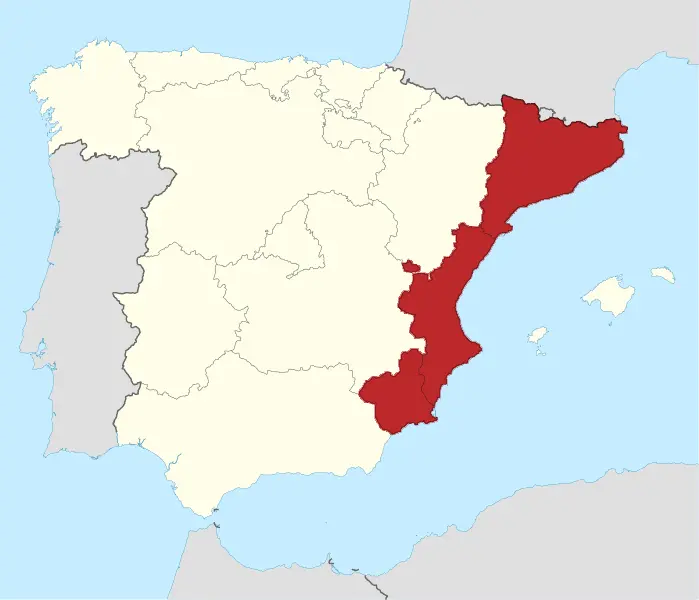 Map: Spain Location Map Eastern Spain