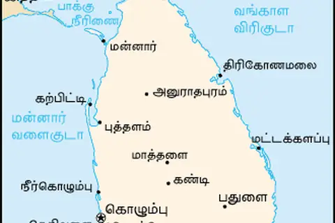 Map: Sri Lanka Map