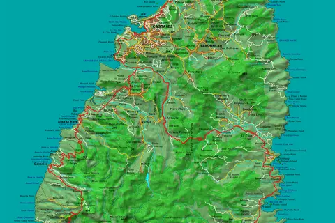 Map: St Lucia Map