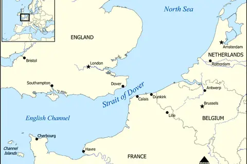 Map: Strait of Dover Map
