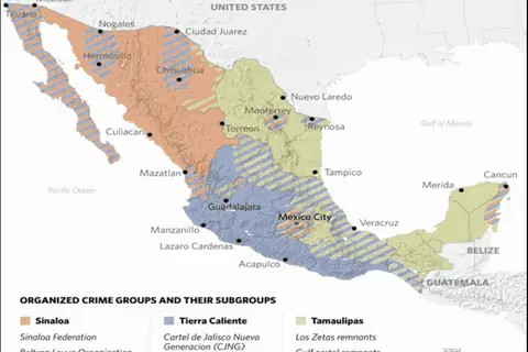 Map: Stratfor Cartel Map by Region of Influence