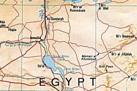 Map: Suez Canal Map