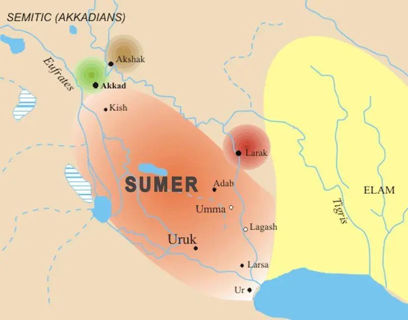 Map: Sumer Map