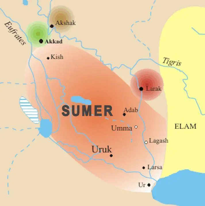 Map: Sumer Map