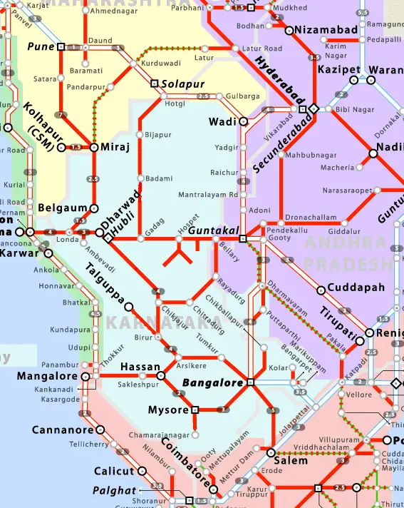 Map: Swr Railway Map