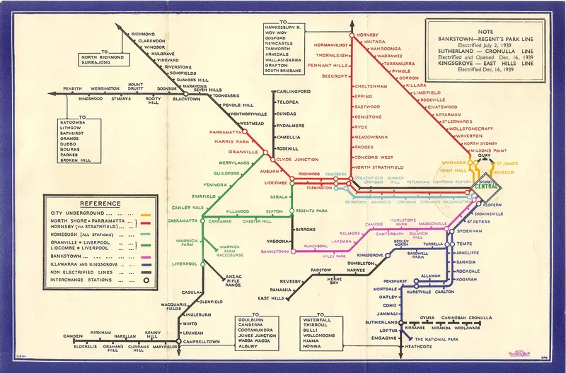Map: Sydney Railway Map