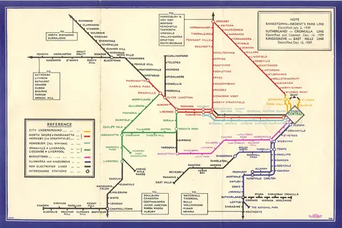 Map: Sydney Railway Map