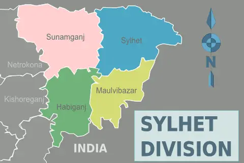 Map: Sylhet Division Districts Map