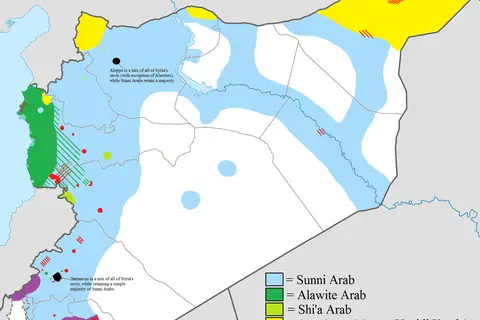Map: Syria Ethnoreligious Map
